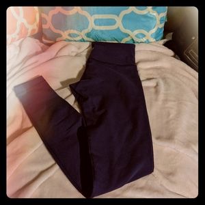 Lululemon dark purple wonder under regular rise